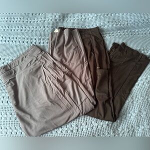 Lot of 2 Maevn Jersey Knit Plus Size Scrub Pants